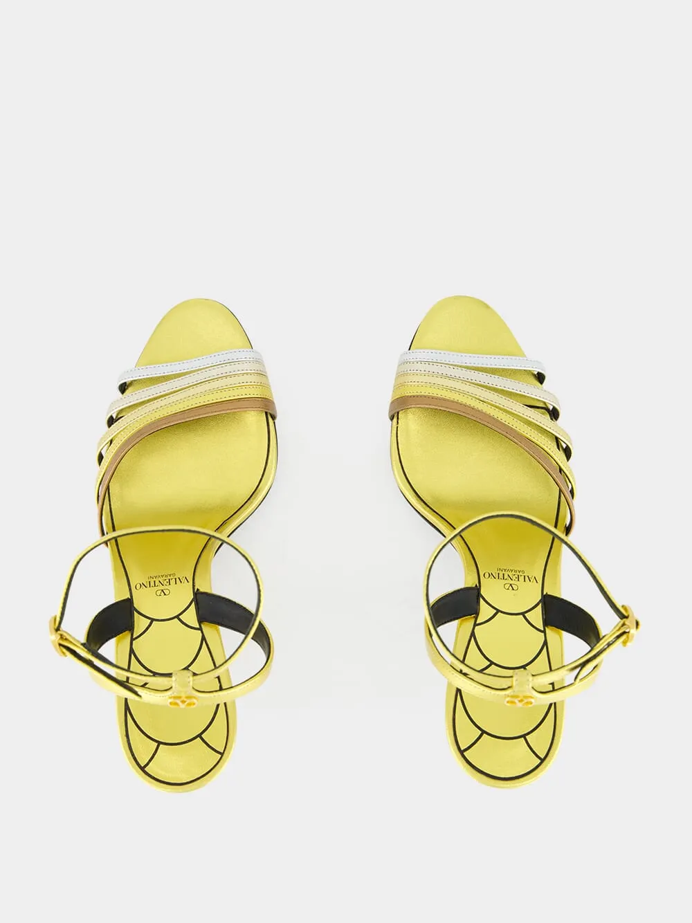 Gold Ladycrush Sandal with Crystals
