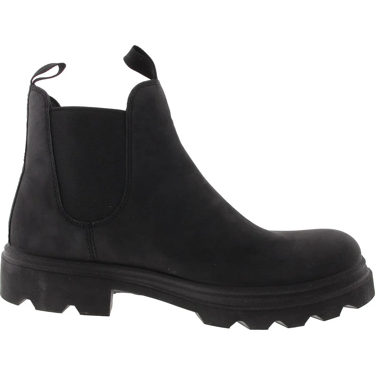 Grainer Womens Lugged Sole Leather Ankle Boots