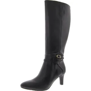 Guild  Womens Solid Faux Leather Knee-High Boots
