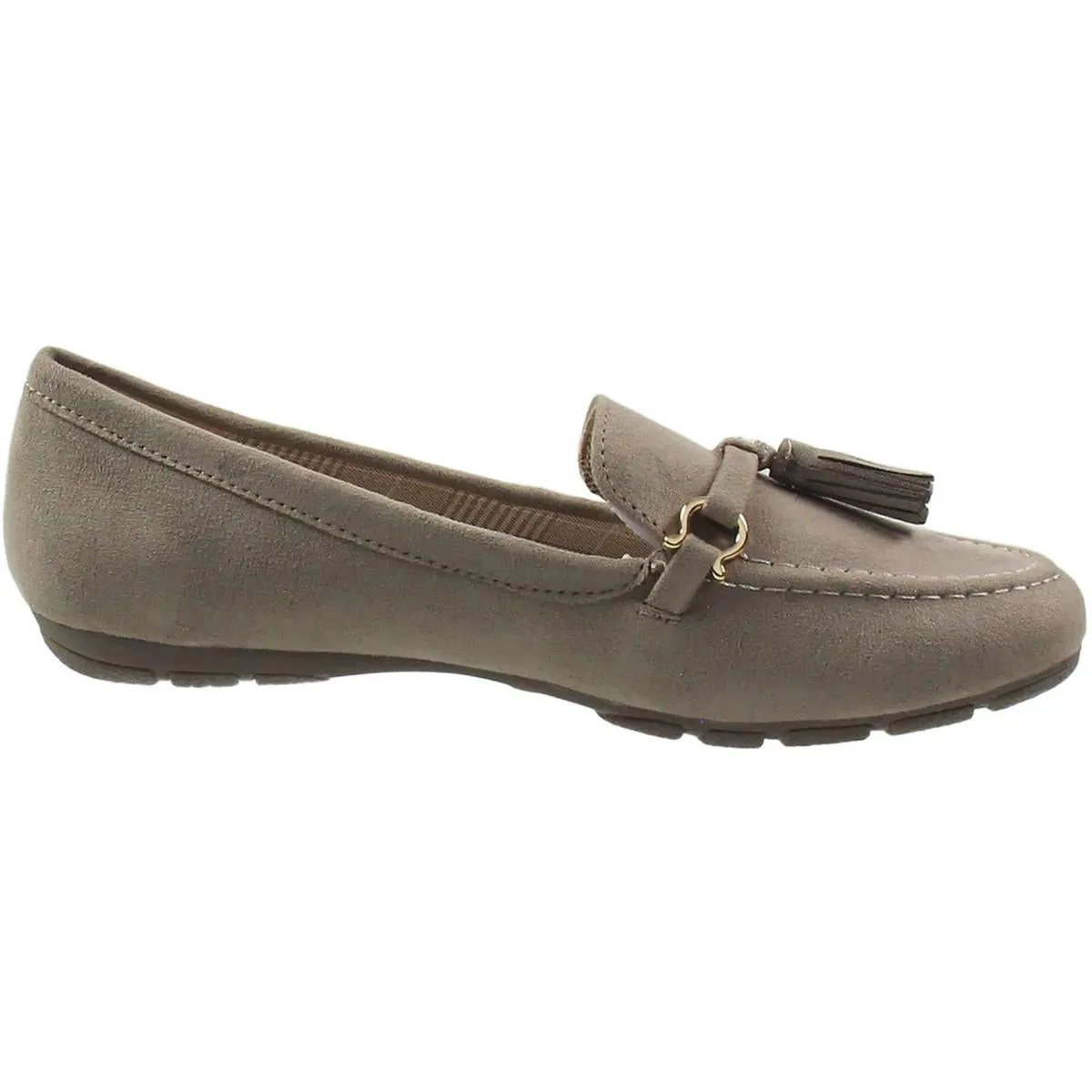 GUSH Womens Solid Manmade Moccasins