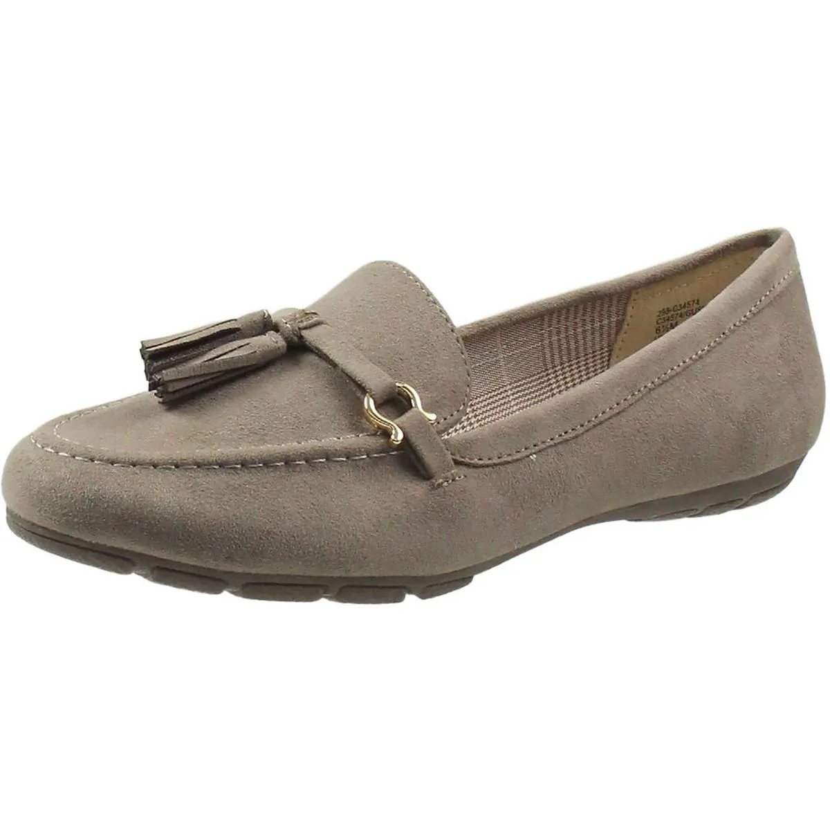 GUSH Womens Solid Manmade Moccasins