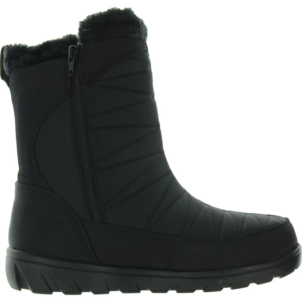 HANNAH ZIP Womens Faux Fur Lined Man Made Winter & Snow Boots