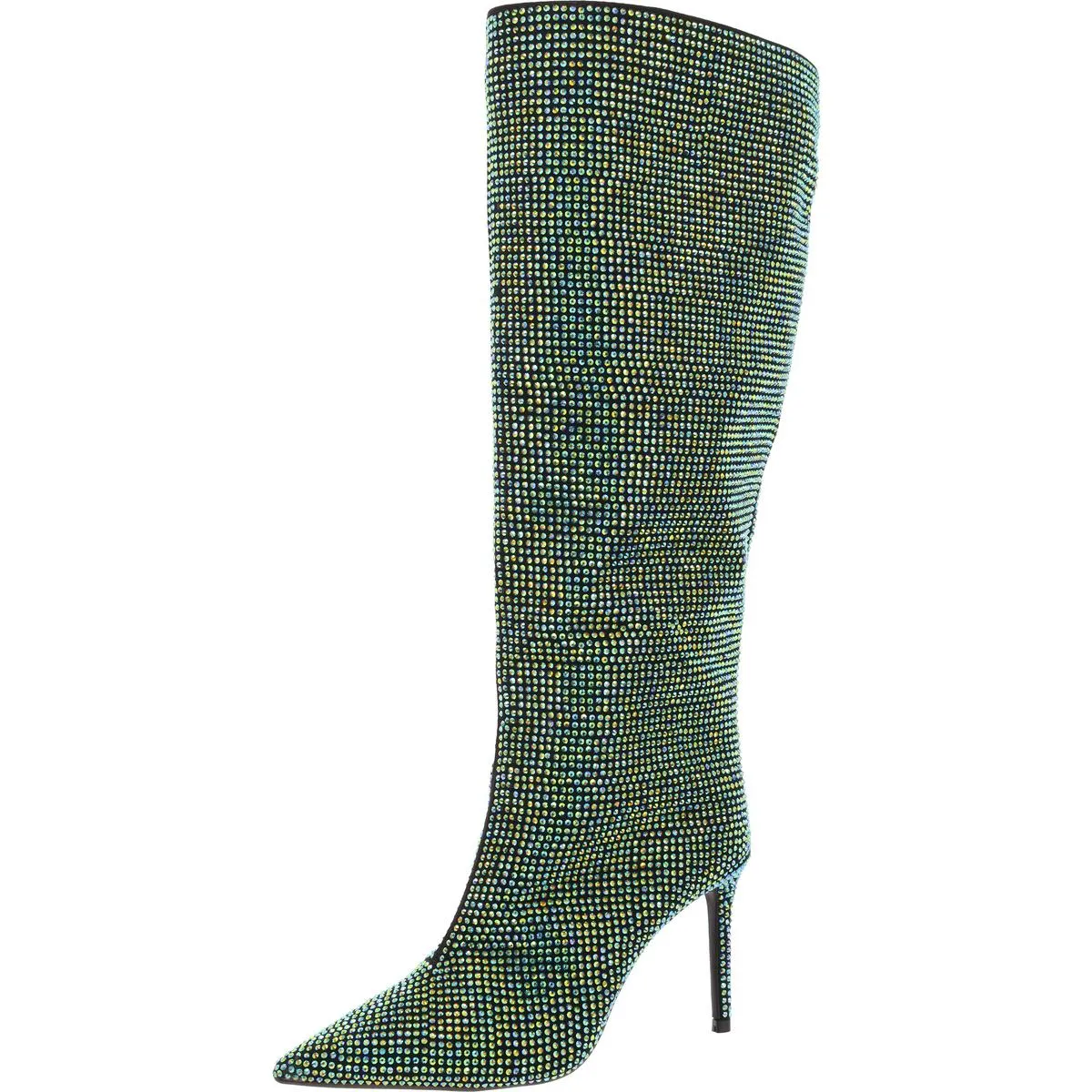 Havannah 2 Womens Faux Suede Rhinestone Knee-High Boots