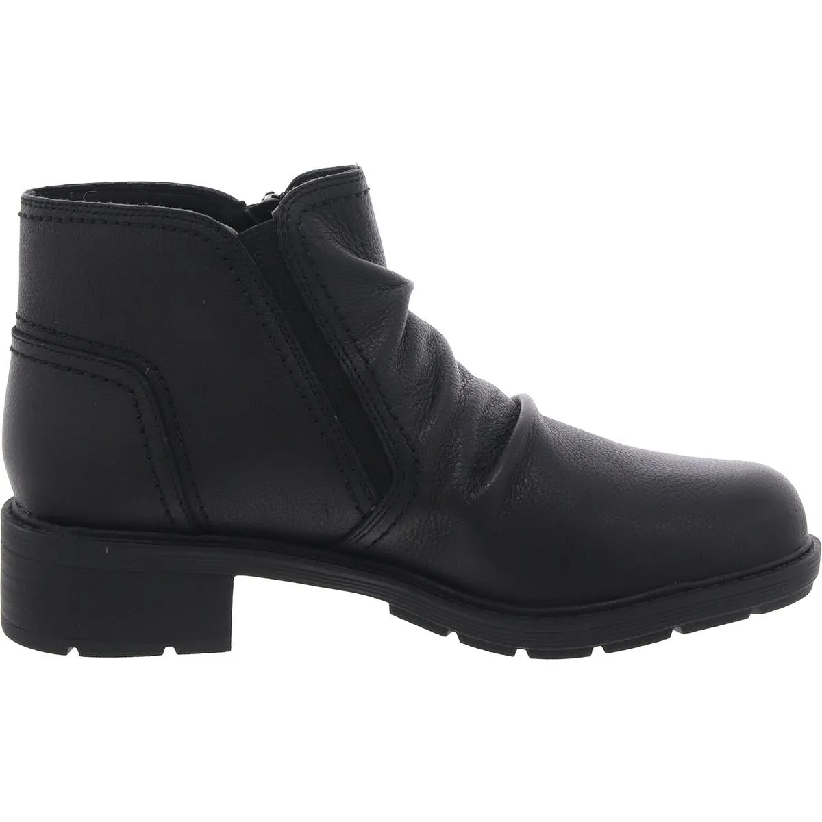 Hearth Dove Womens Zipper Leather Ankle Boots