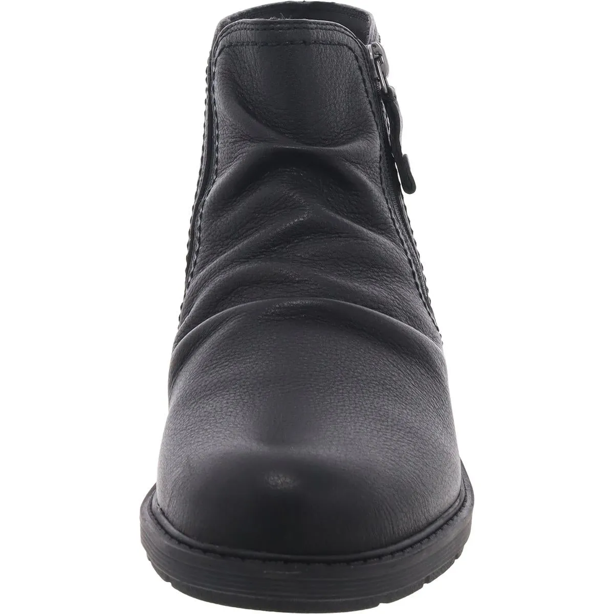 Hearth Dove Womens Zipper Leather Ankle Boots