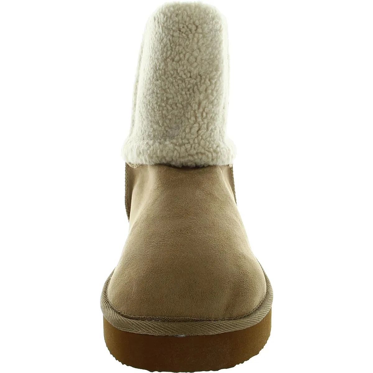 HEAVENLY Womens Faux Fur Lined Textured Mid-Calf Boots