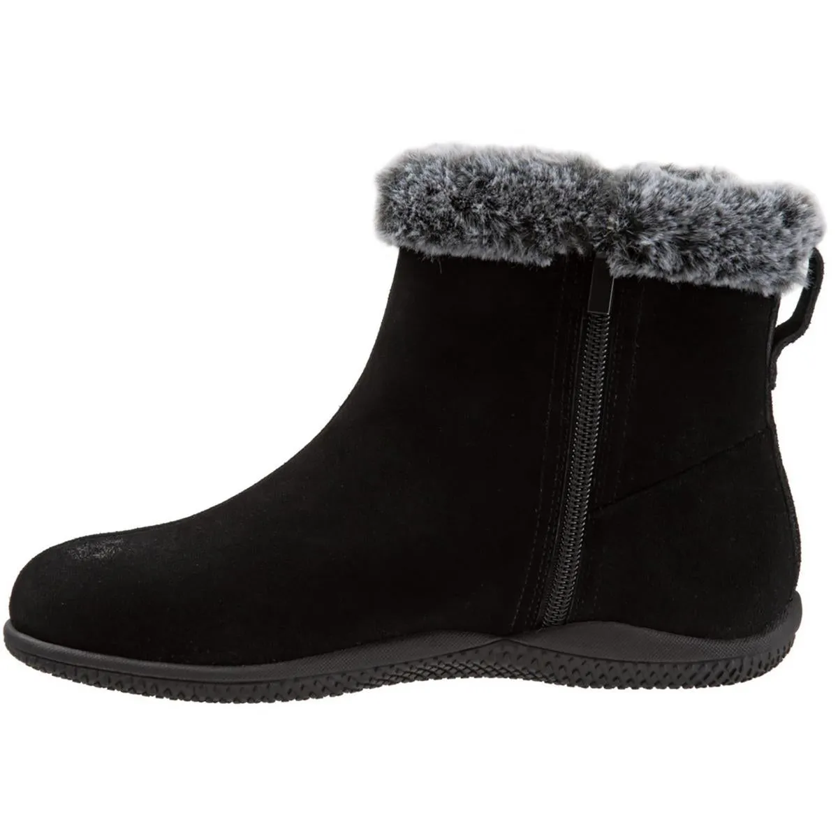 Helena Womens Leather Faux Fur Winter Boots