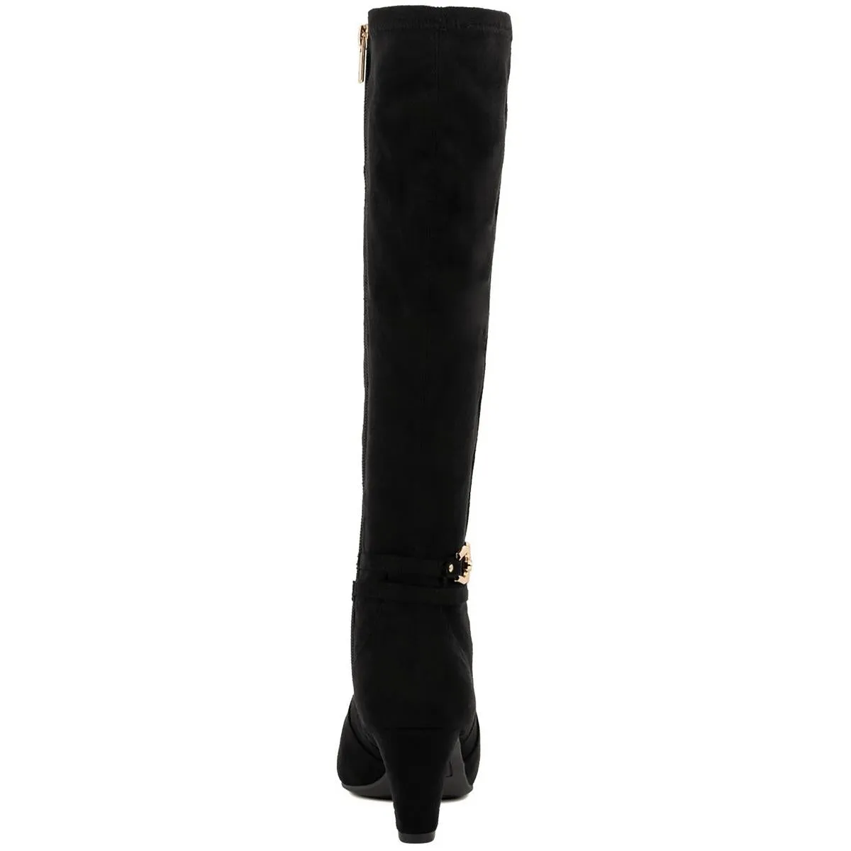 Helio Womens Zipper Faux Suede Knee-High Boots