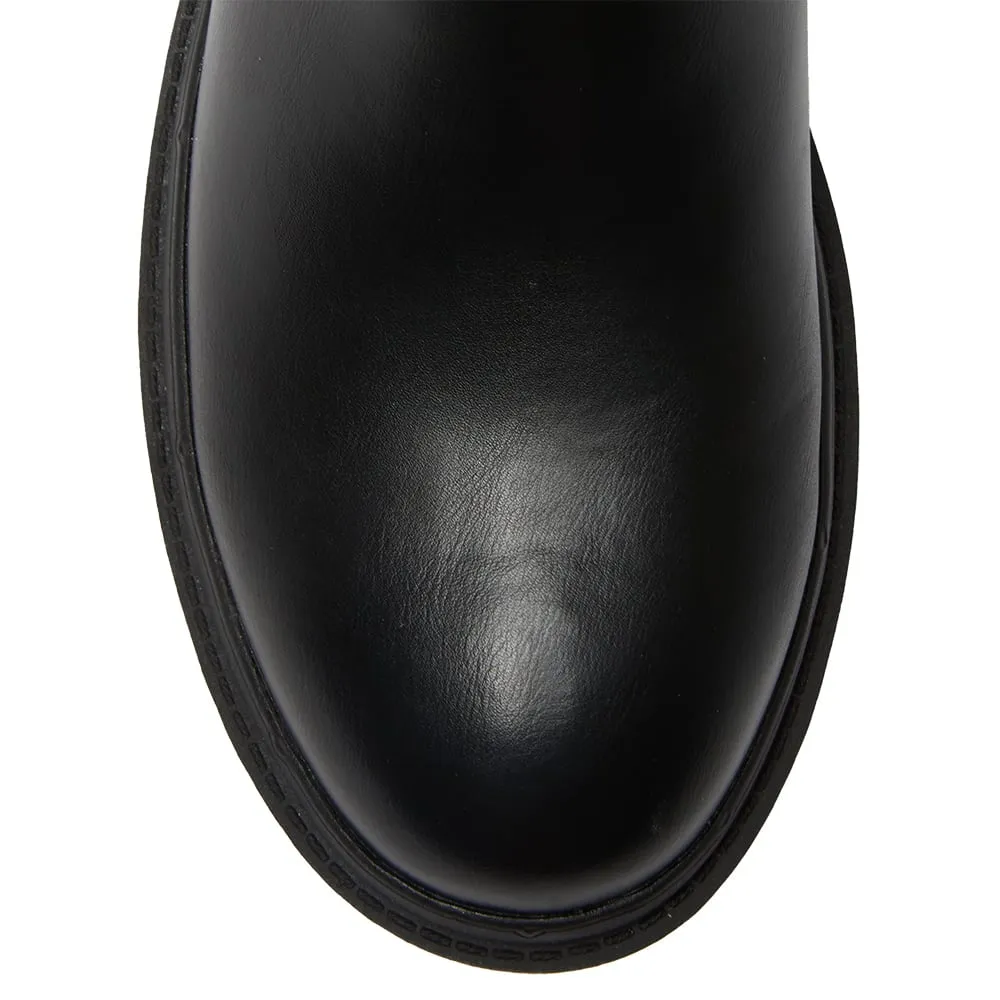 Hero Boot in Black Smooth