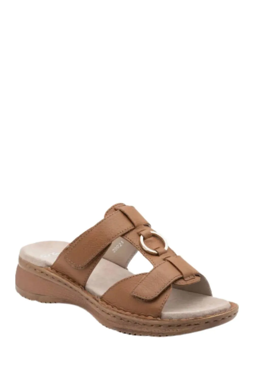 Herra Slide Sandal In Cognac