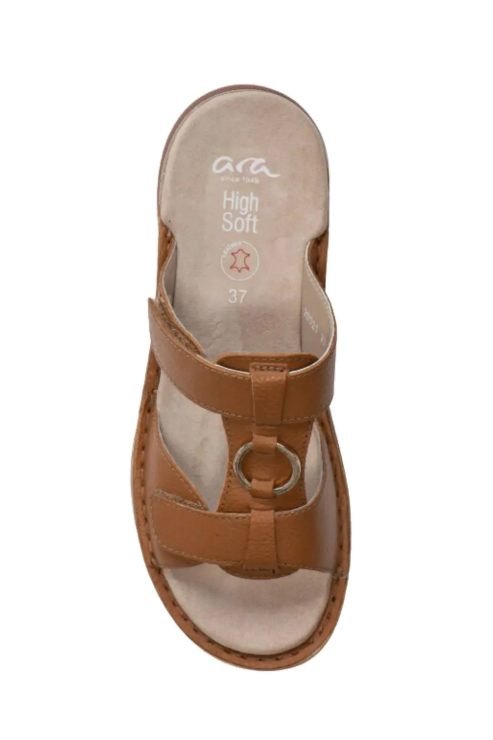 Herra Slide Sandal In Cognac