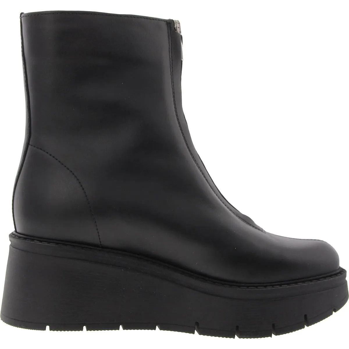 Heyward Womens Padded Insole Leather Wedge Boots