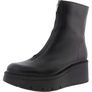 Heyward Womens Padded Insole Leather Wedge Boots