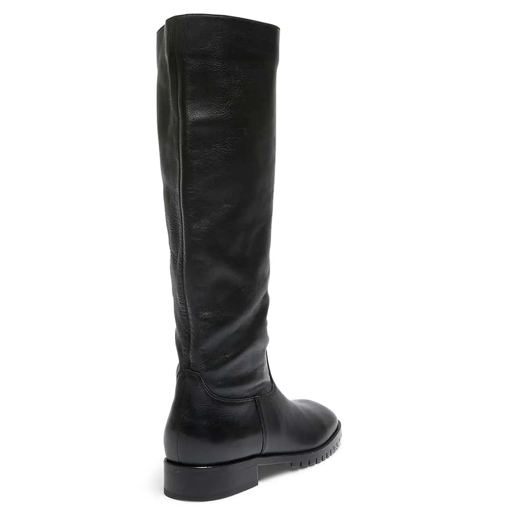 Hudson Boot in Black Leather