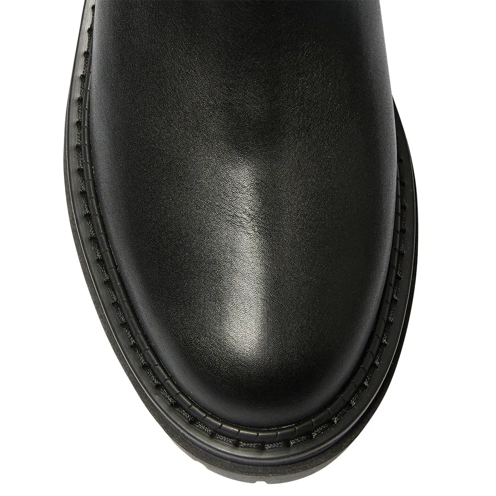 Hunter Boot in Black Smooth