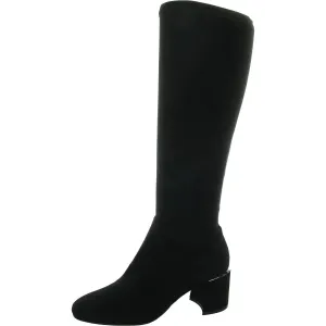 Ilona Womens Block Heel Suede Knee-High Boots