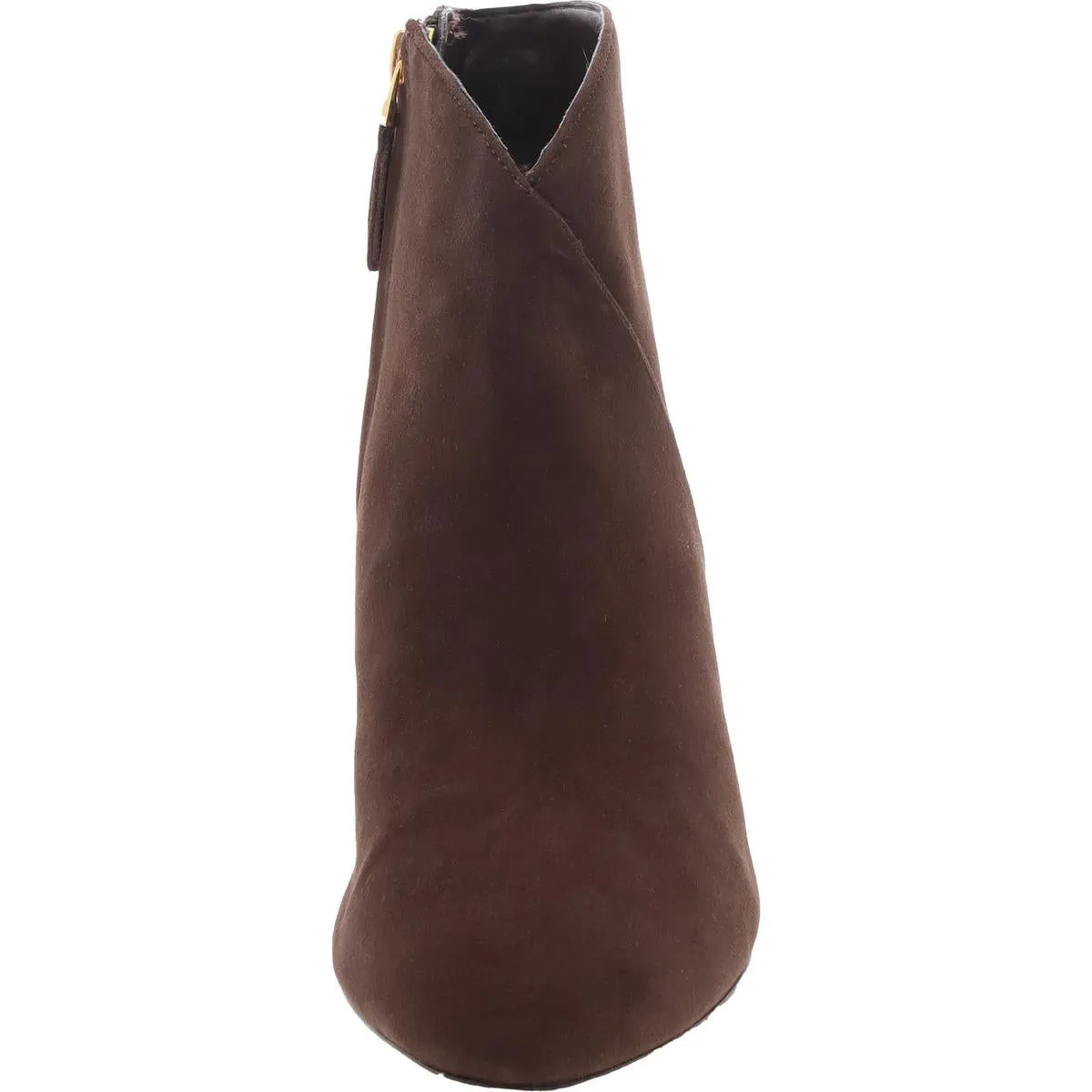 Isabelle Womens Zipper Leather Ankle Boots