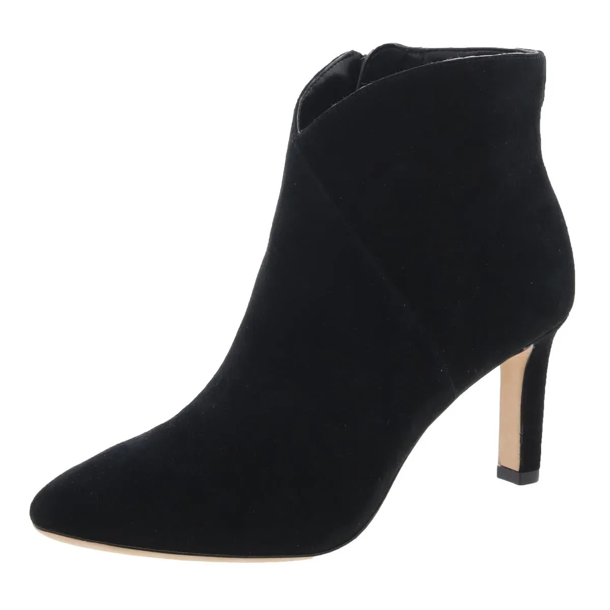 Isabelle Womens Zipper Leather Ankle Boots