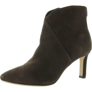 Isabelle Womens Zipper Leather Ankle Boots