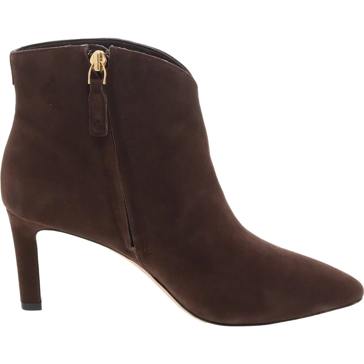 Isabelle Womens Zipper Leather Ankle Boots