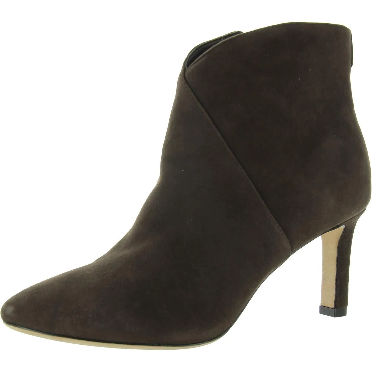 Isabelle Womens Zipper Leather Ankle Boots