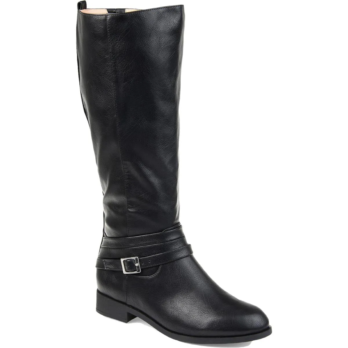 Ivie Womens Faux Leather Extra Wide Calf Knee-High Boots