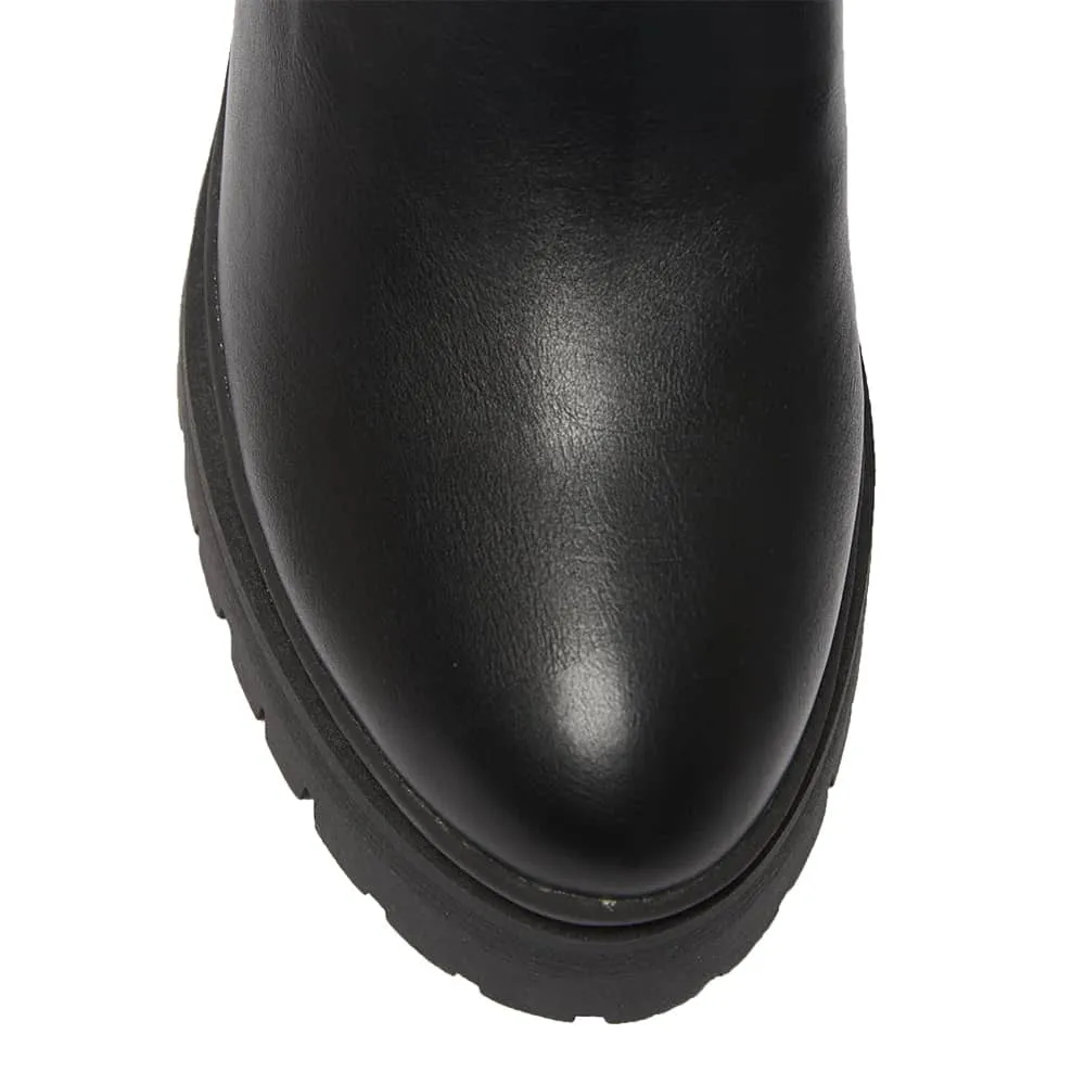 Jakarta Boot in Black Smooth