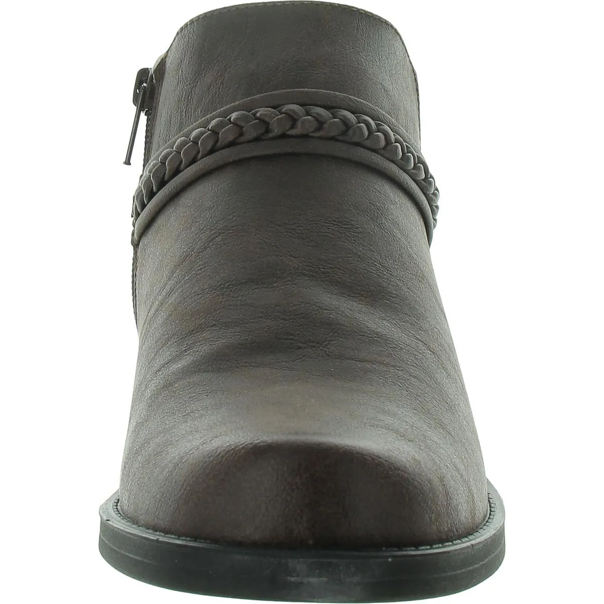 Jalia Womens Faux Leather Laceless Shooties
