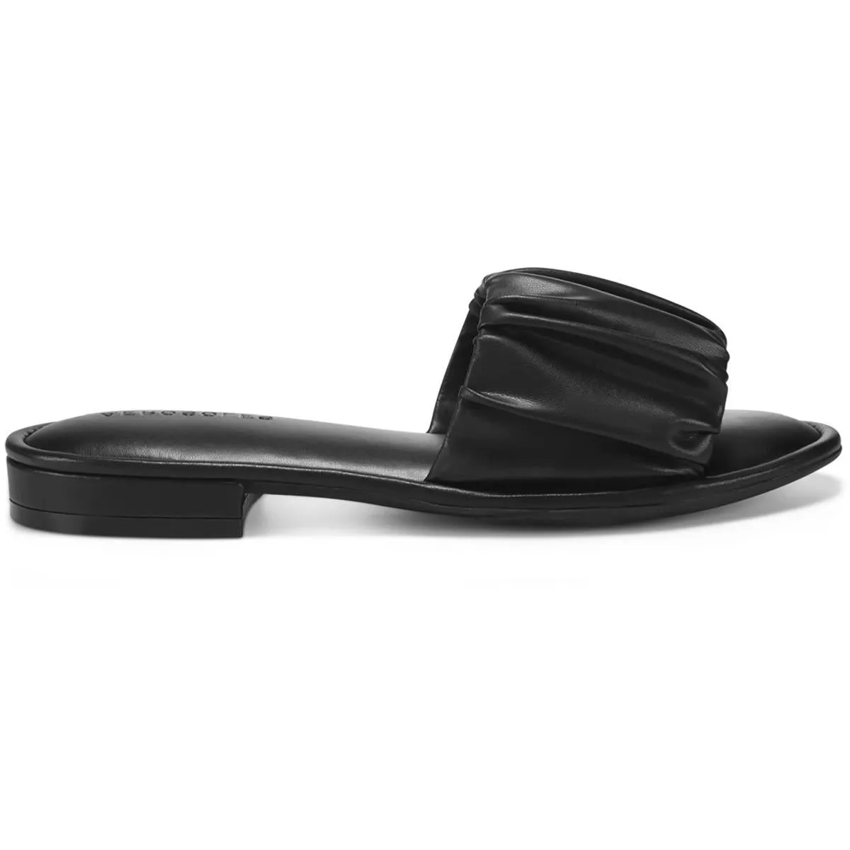 Jamaica Womens Ruched Slip On Slide Sandals