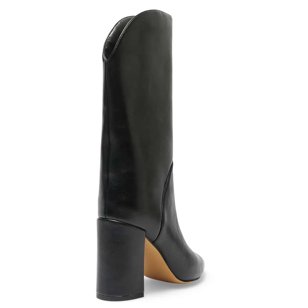 Jared Boot in Black Smooth