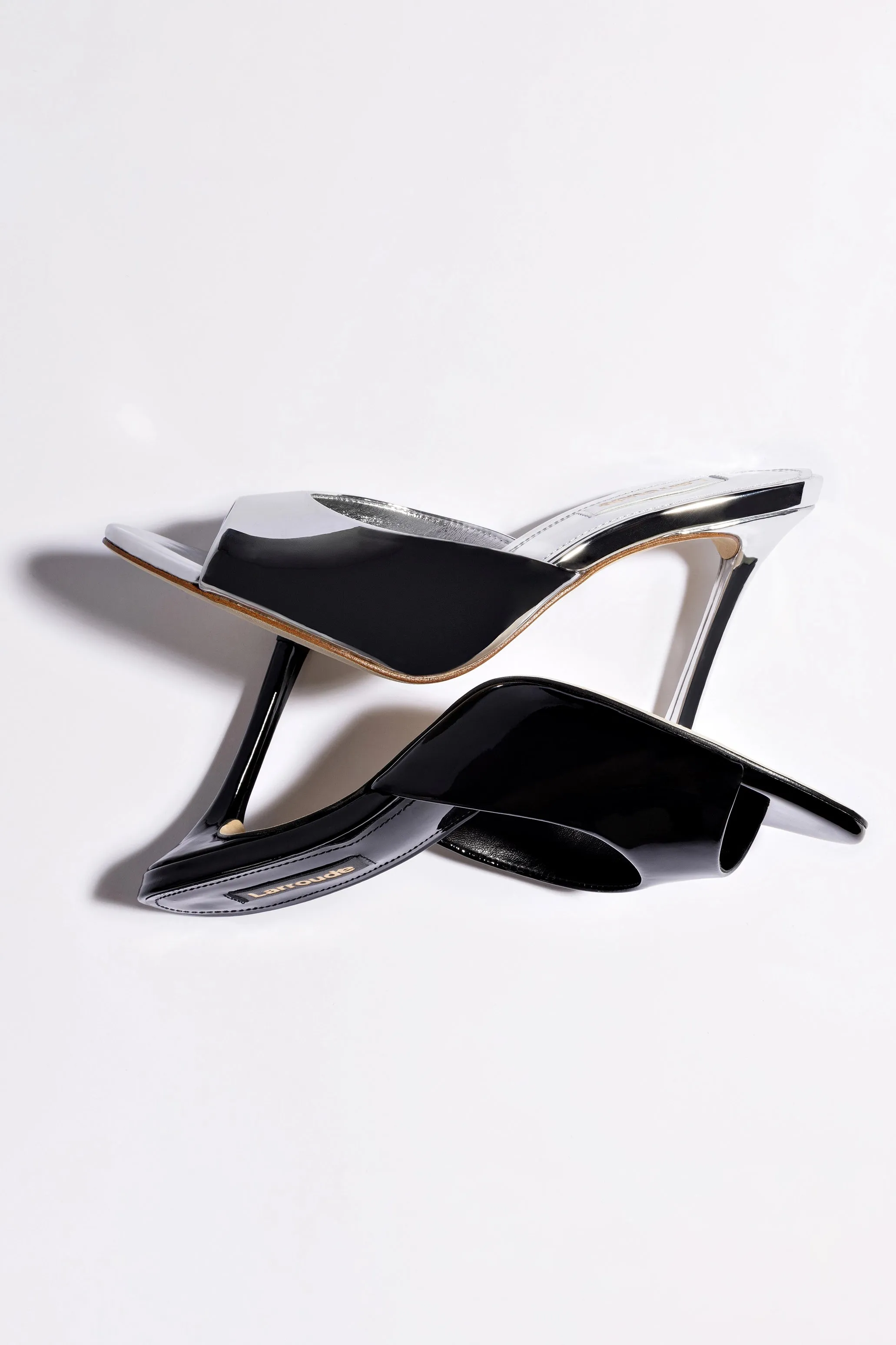 Jasmine Hi Mule In Silver Specchio