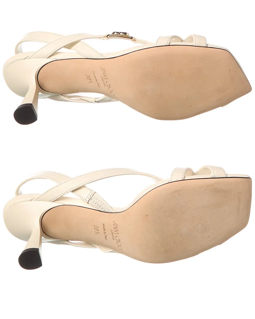 Jimmy Choo Jess 65 Leather Slingback Sandal (Authentic Pre-Loved)