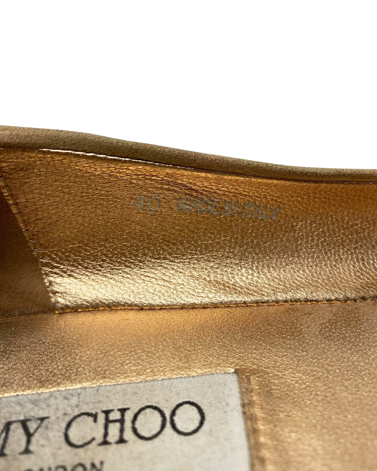 Jimmy Choo Watson Flats in Beige Suede
