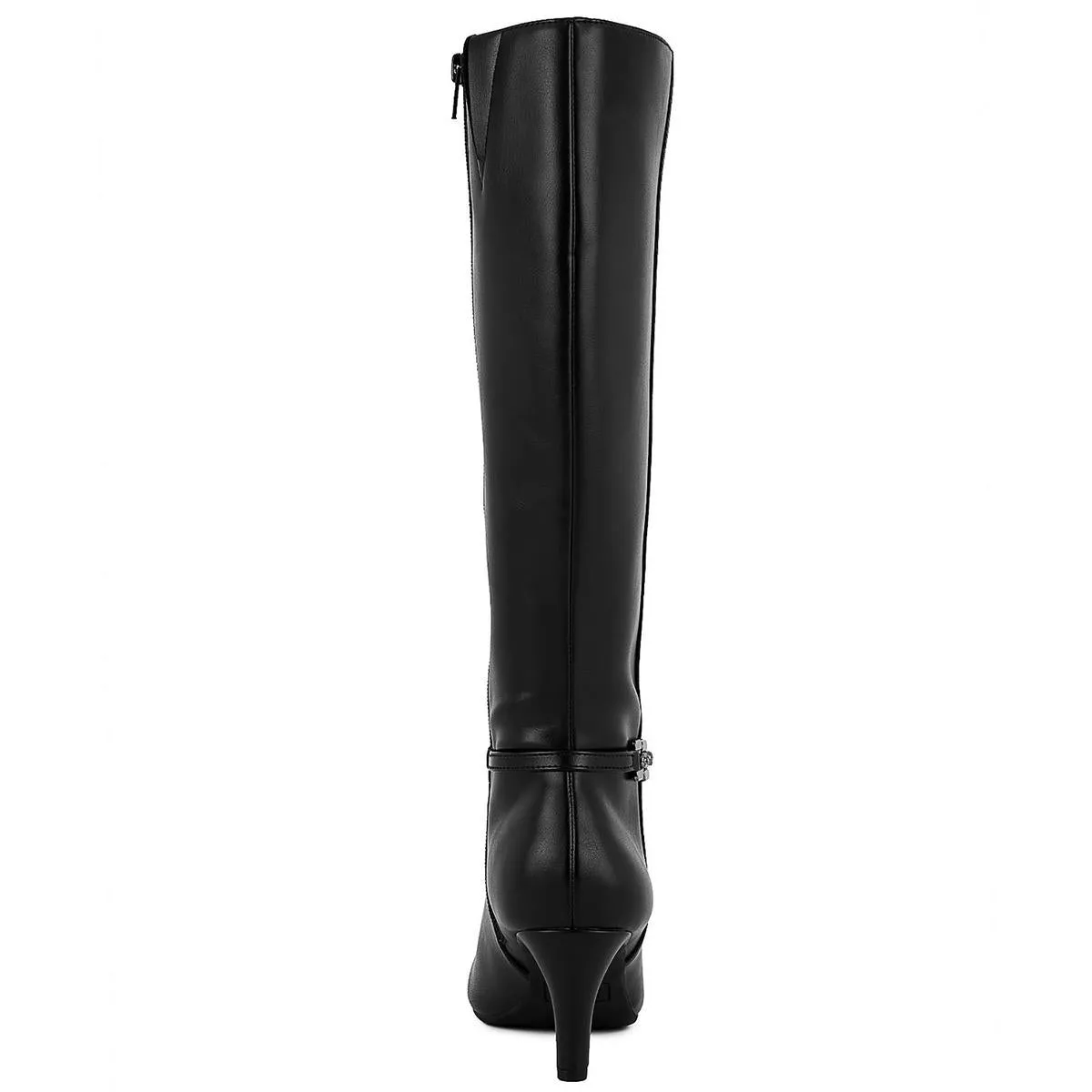 JNYHANLEEWC Womens Wide Calf Manmade Knee-High Boots