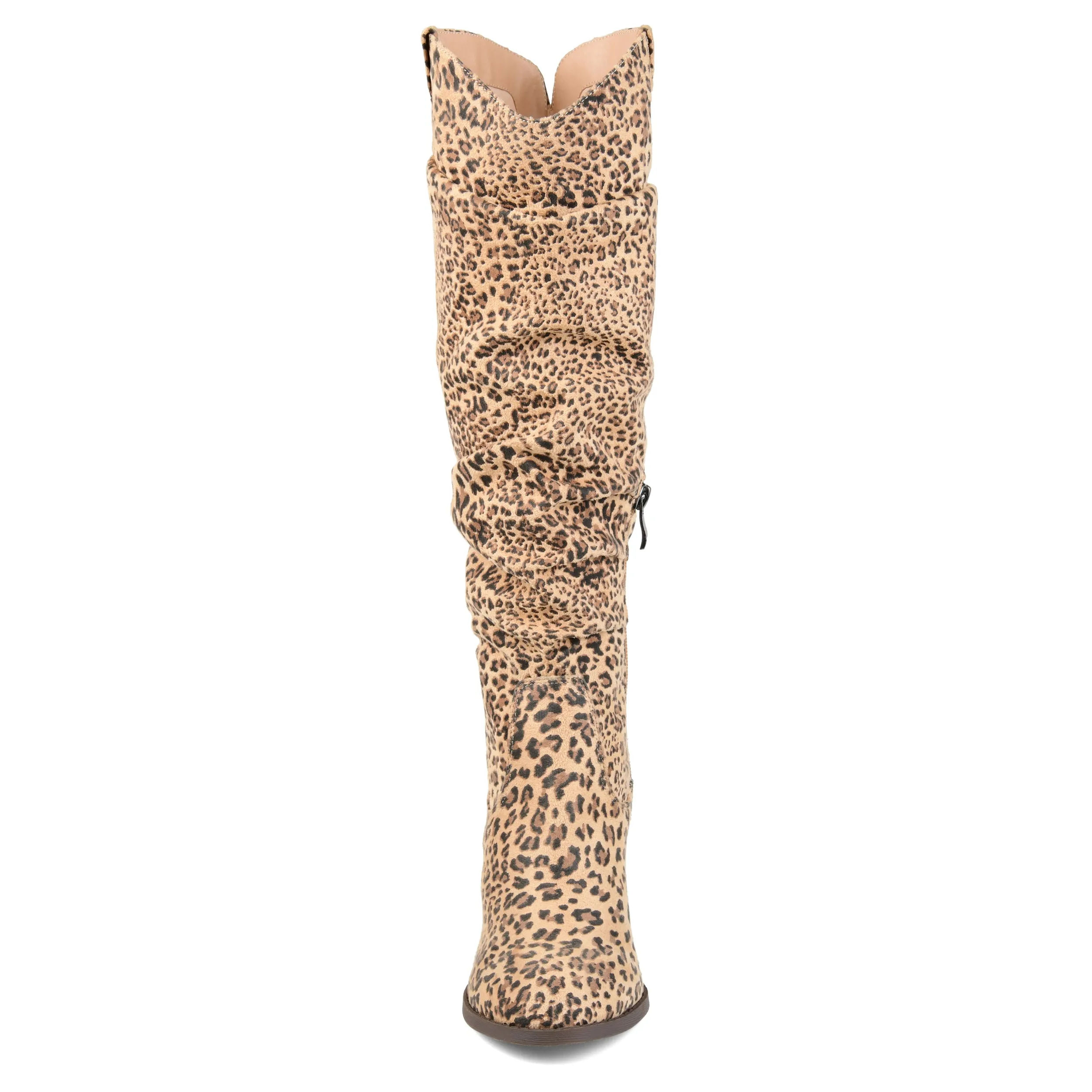 Journee Collection Womens Aneil Stacked Heel Knee High Boots