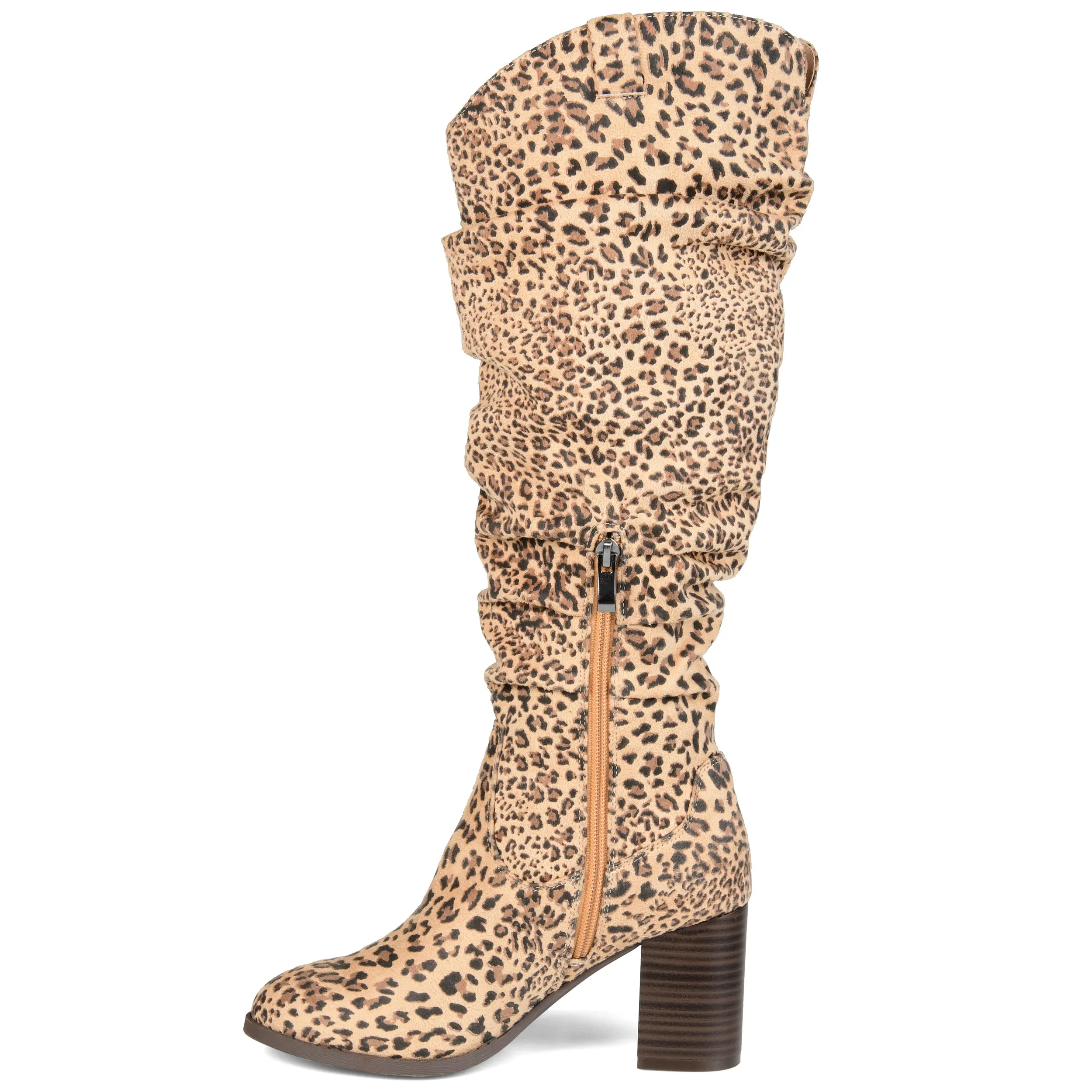 Journee Collection Womens Aneil Stacked Heel Knee High Boots