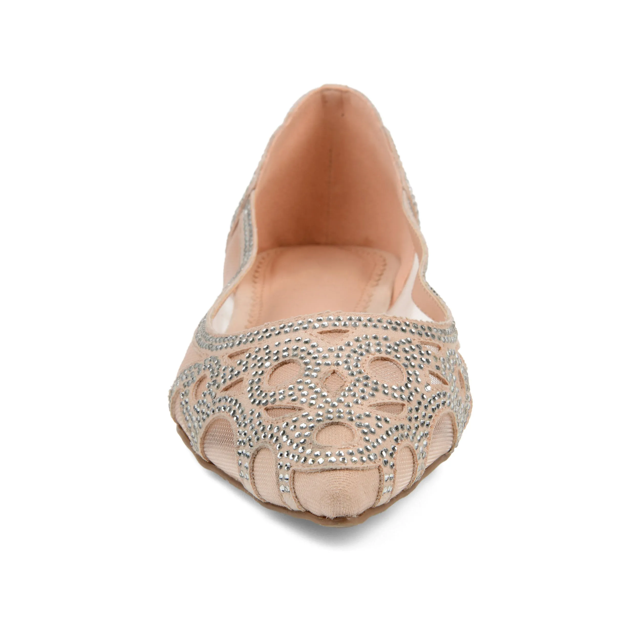 Journee Collection Womens Batavia Slip On Pointed Toe Ballet Flats
