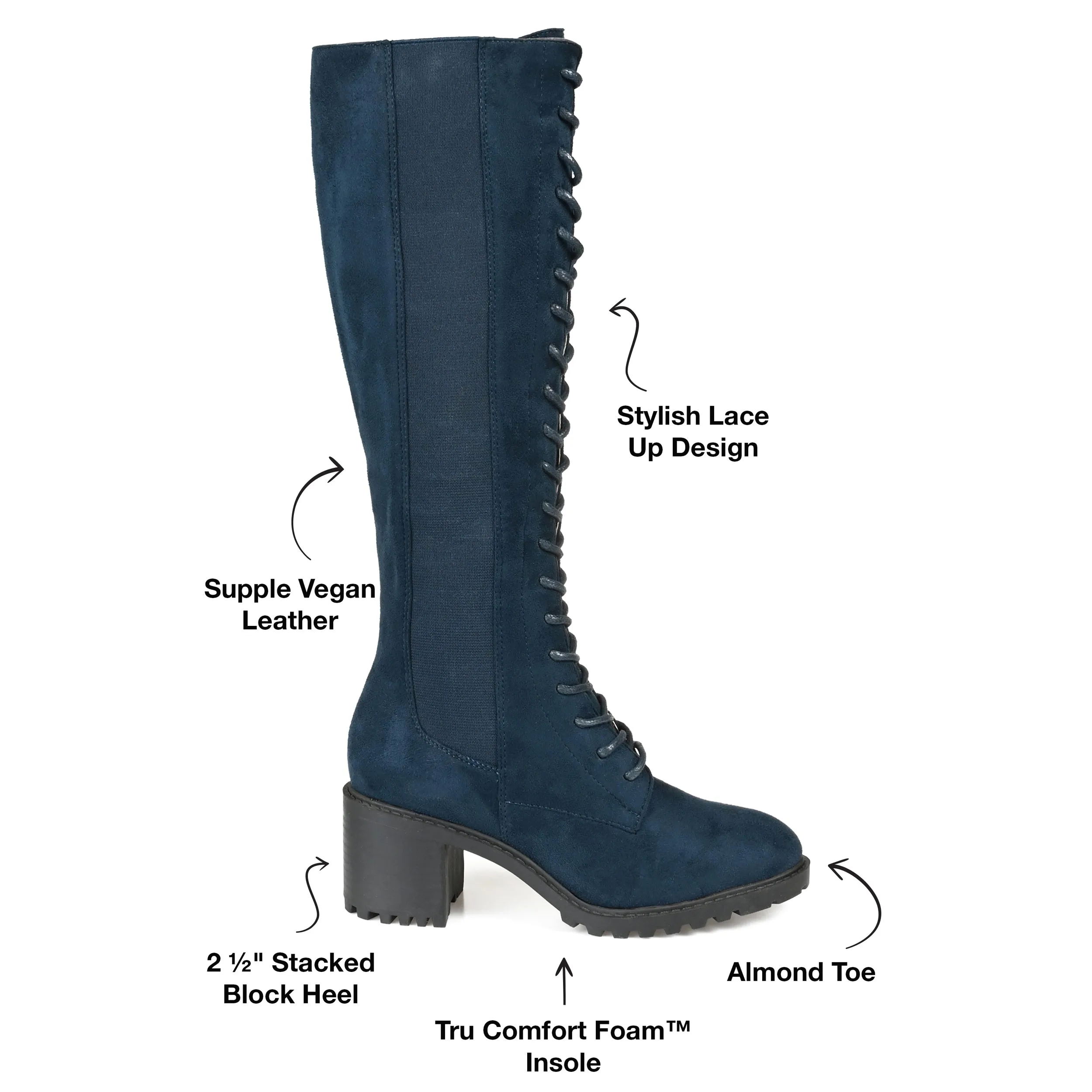 Journee Collection Women's Tru Comfort Foam Extra Wide Calf Jenicca Boot
