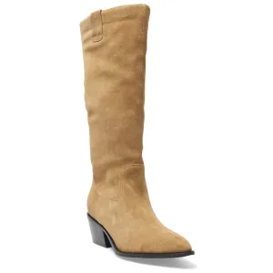 Justice Boot in Taupe Suede