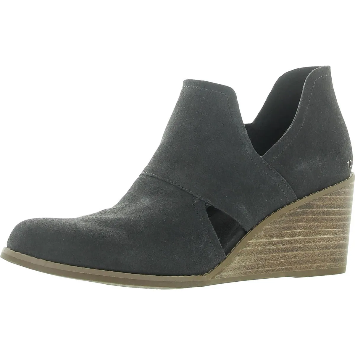 Kallie Womens Cut-Out Suede Booties