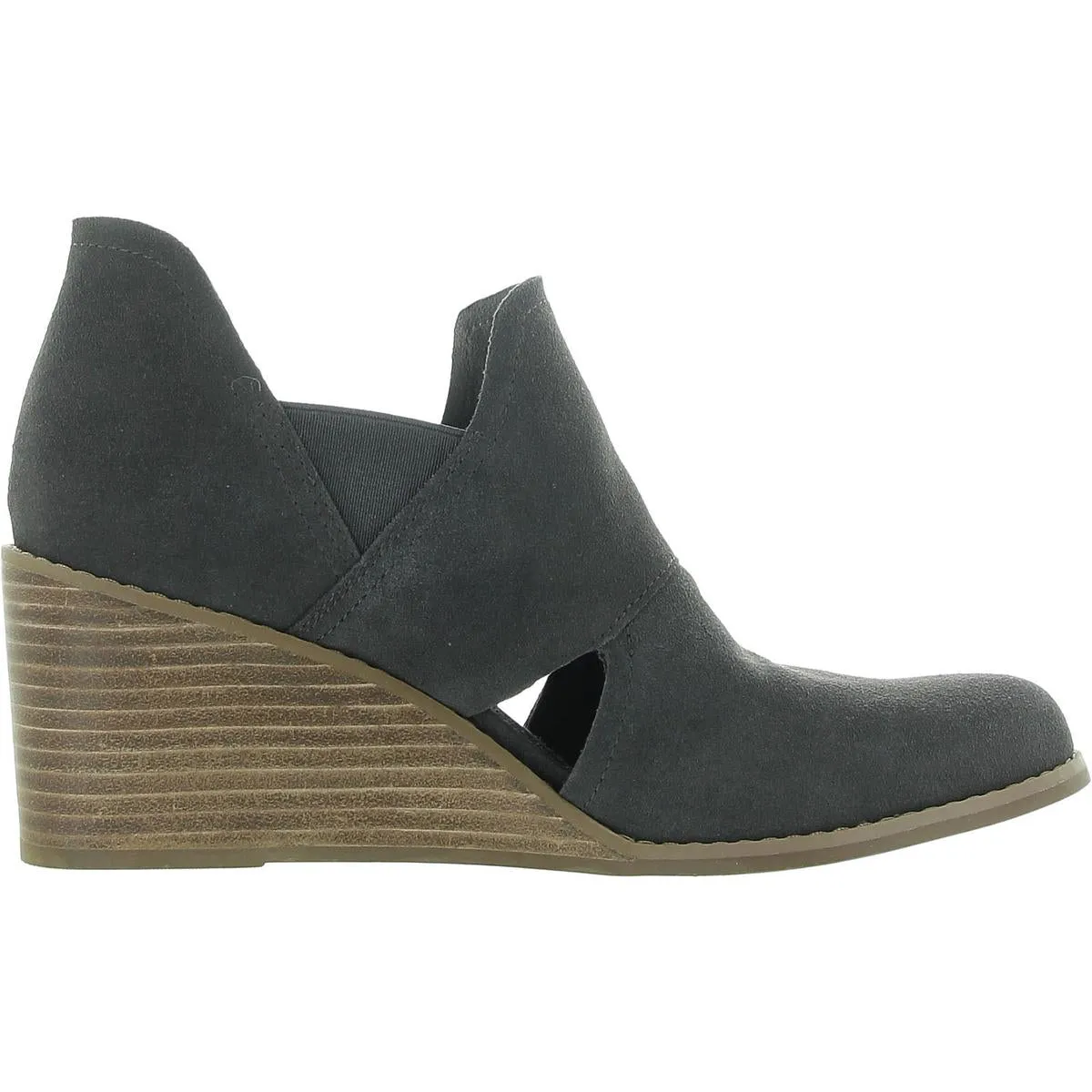 Kallie Womens Cut-Out Suede Booties