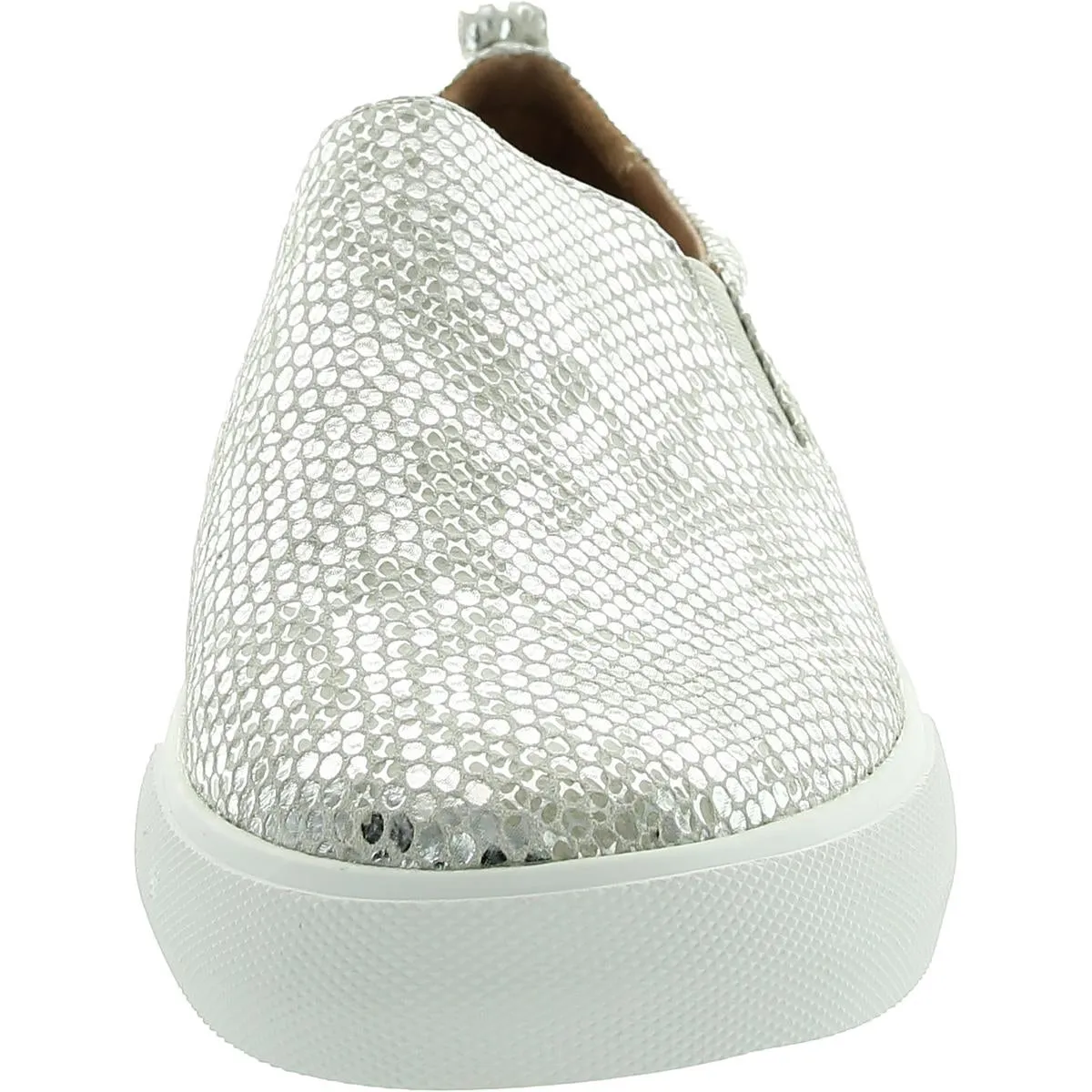 Kamada Womens Snake Print Leather Loafers