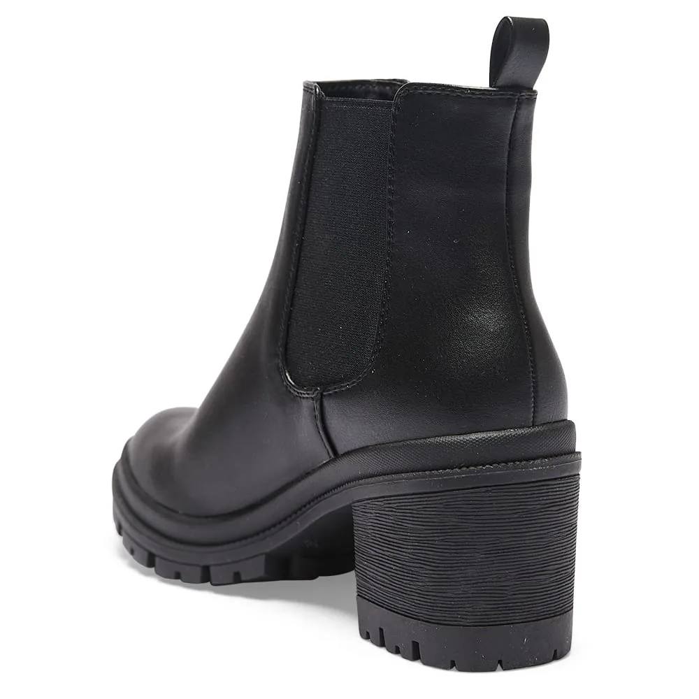 Keira Boot in Black Smooth