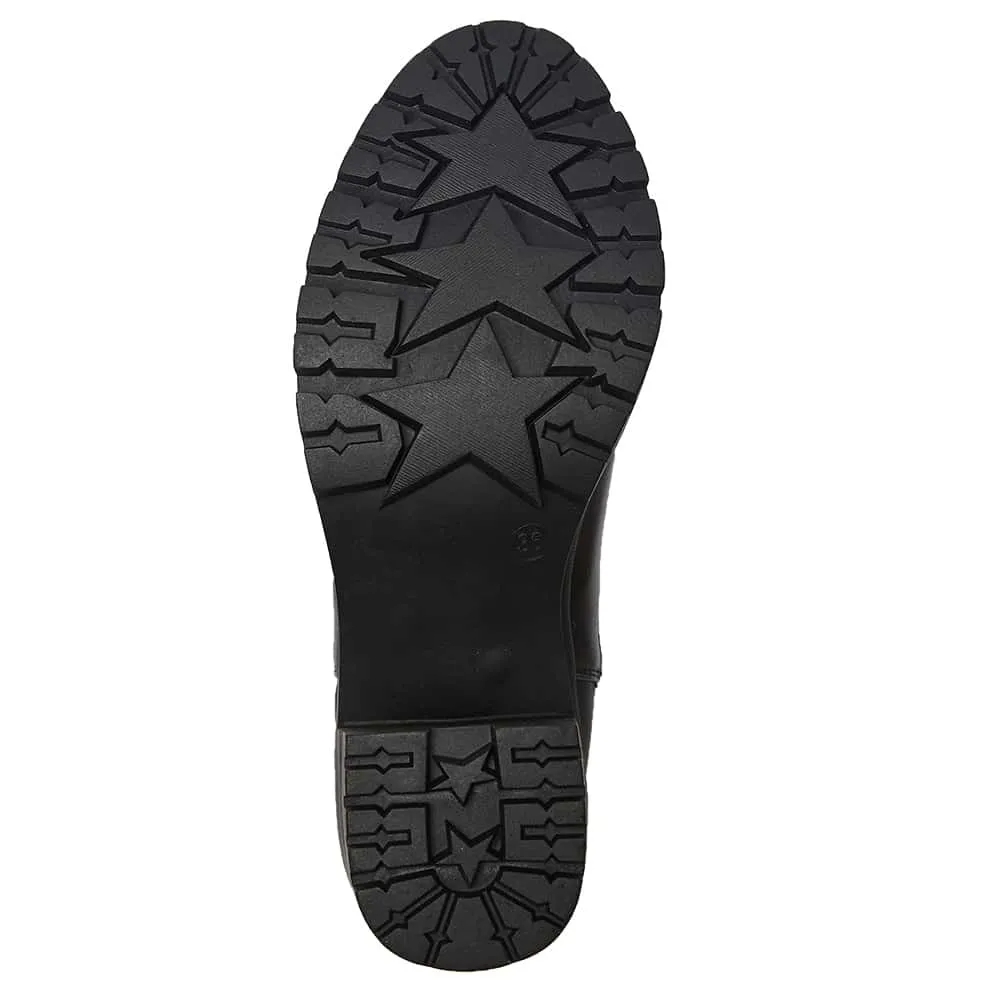 Keira Boot in Black Smooth