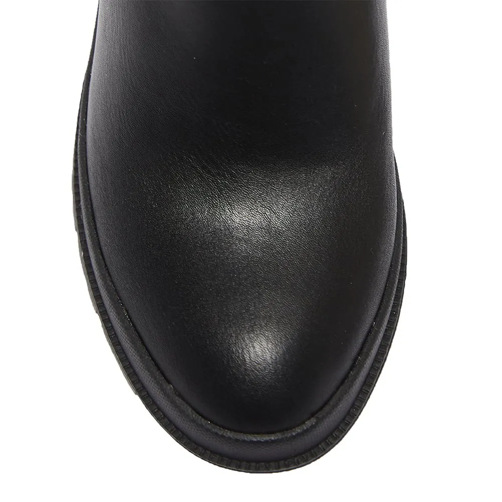 Keira Boot in Black Smooth