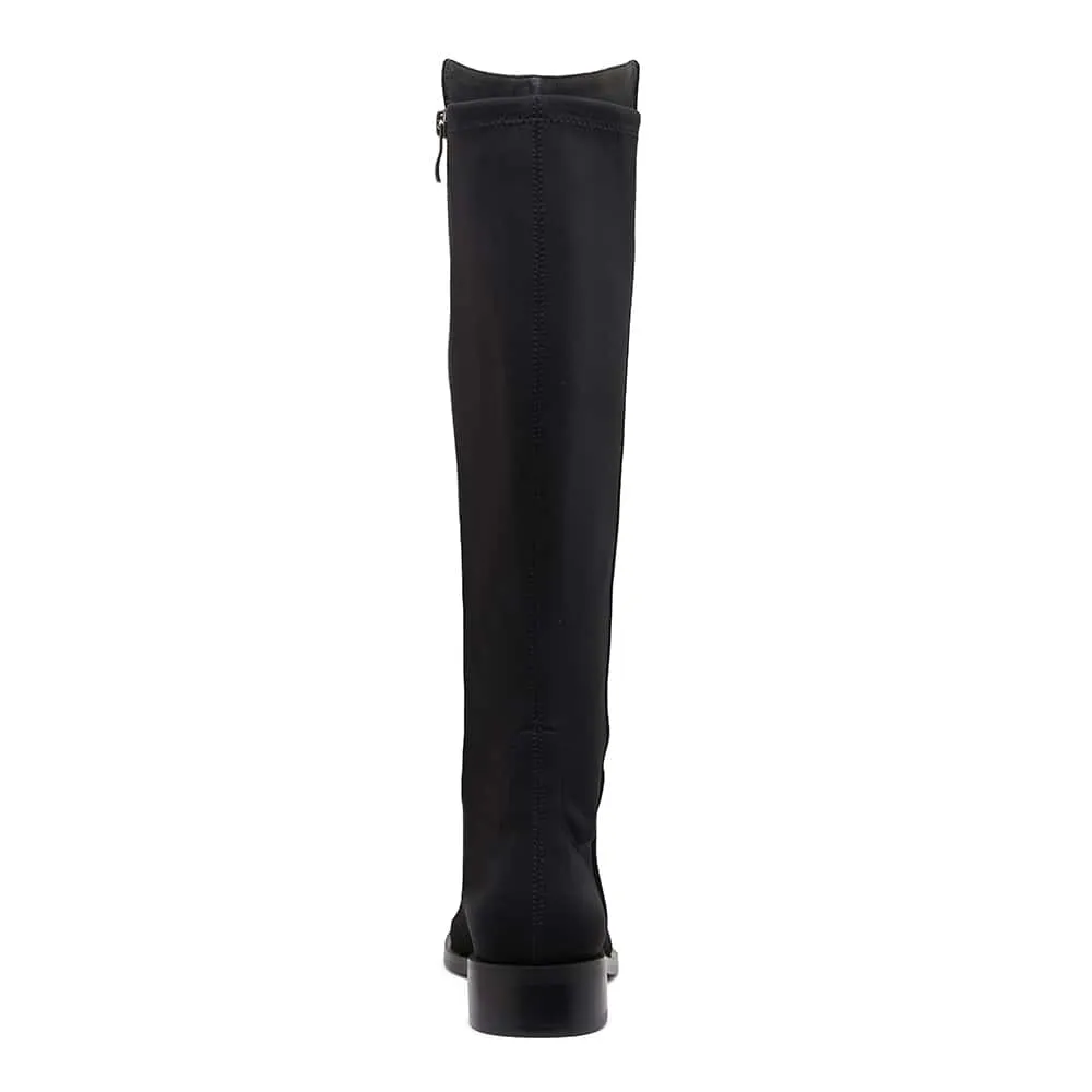 Kennedy Boot in Black Suede