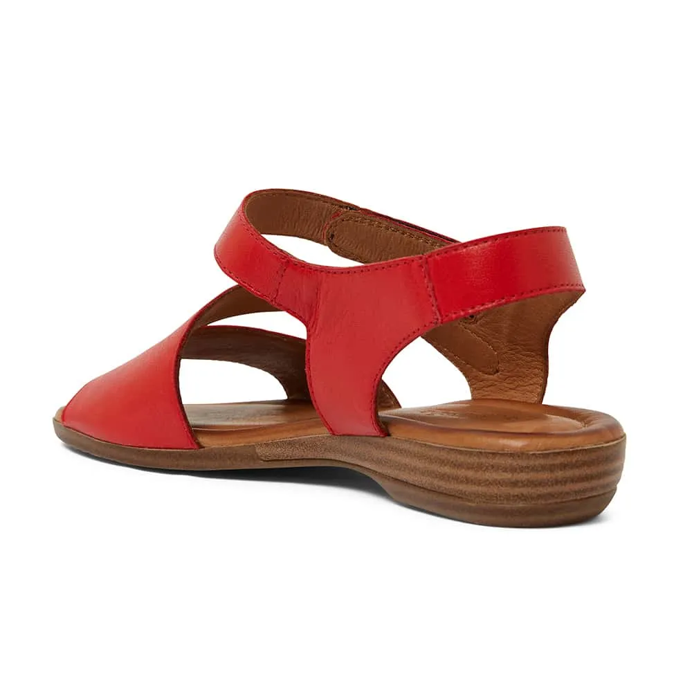 Kenya Sandal in Red Leather