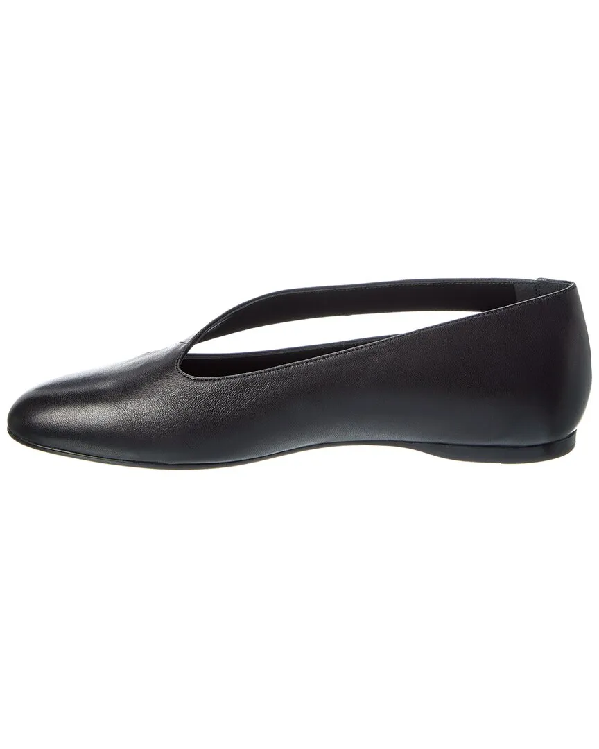 KHAITE Diana Leather Ballet Flat