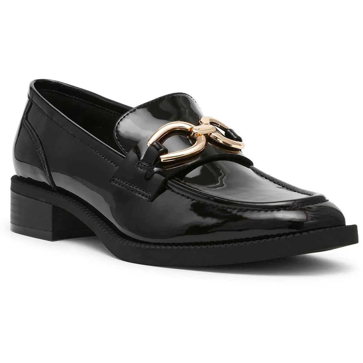 KORRIE Womens Buckle Man Made Loafers