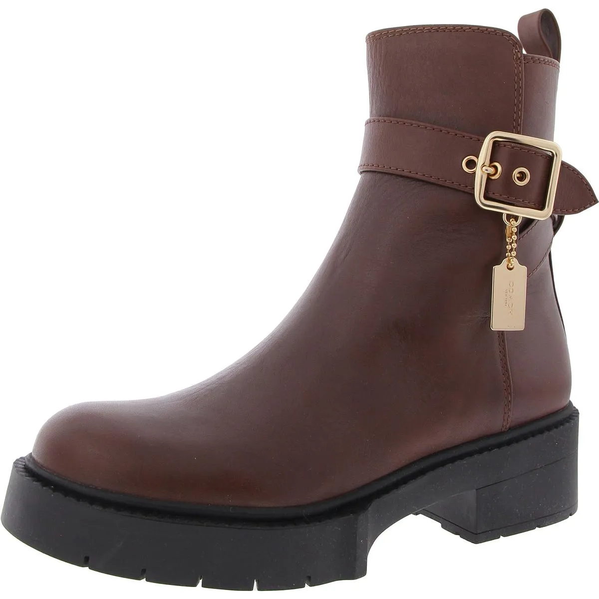 Lacey Leather Bootie Womens Leather Buckle Ankle Boots